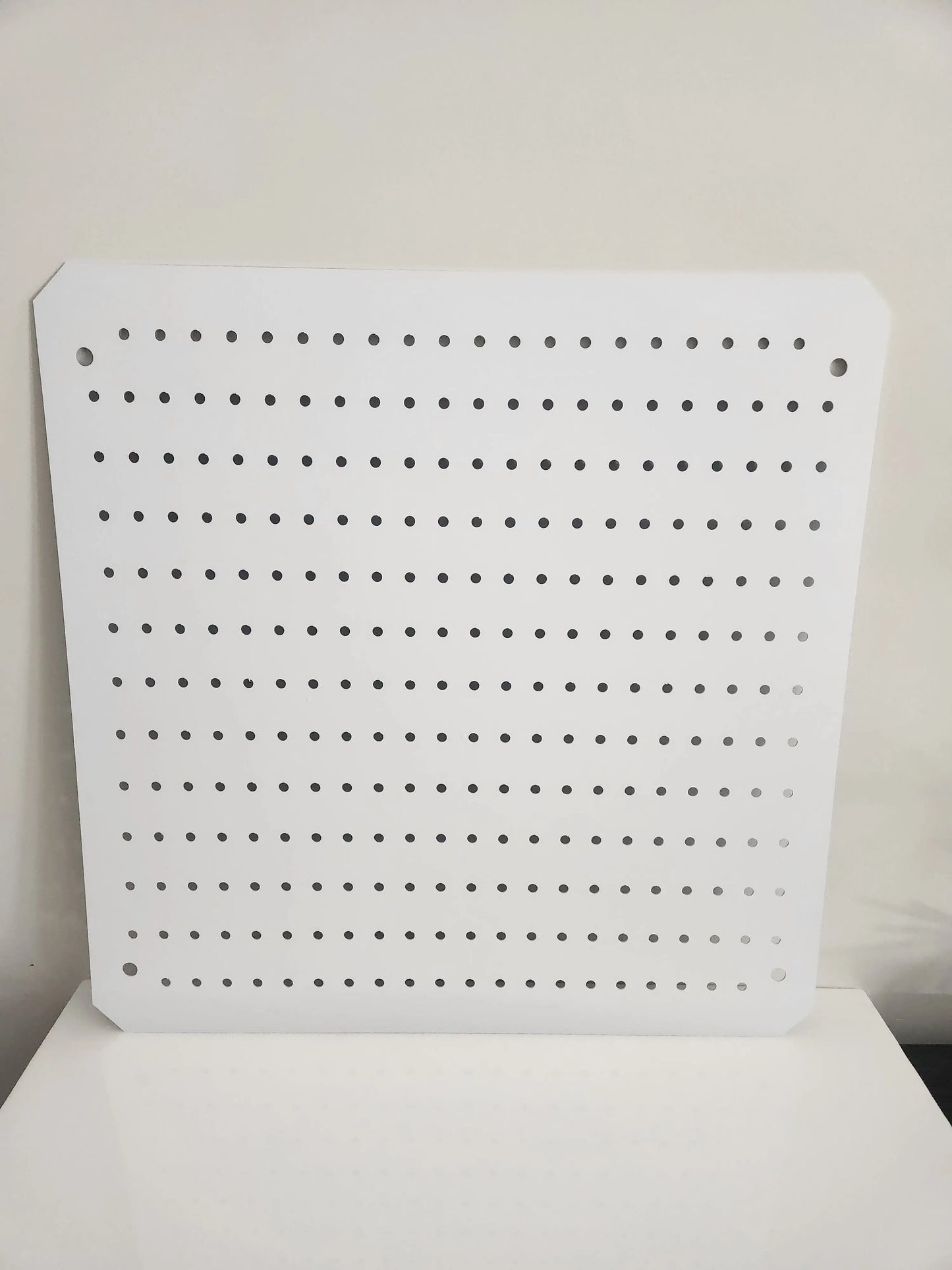 White Overlay Panel - Pegboard Side GOGO Tradeshow