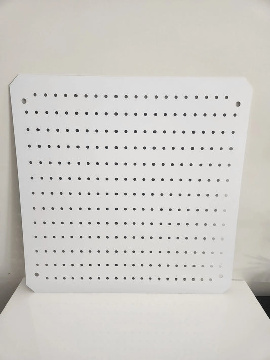 White Overlay Panel - Pegboard Side GOGO Tradeshow