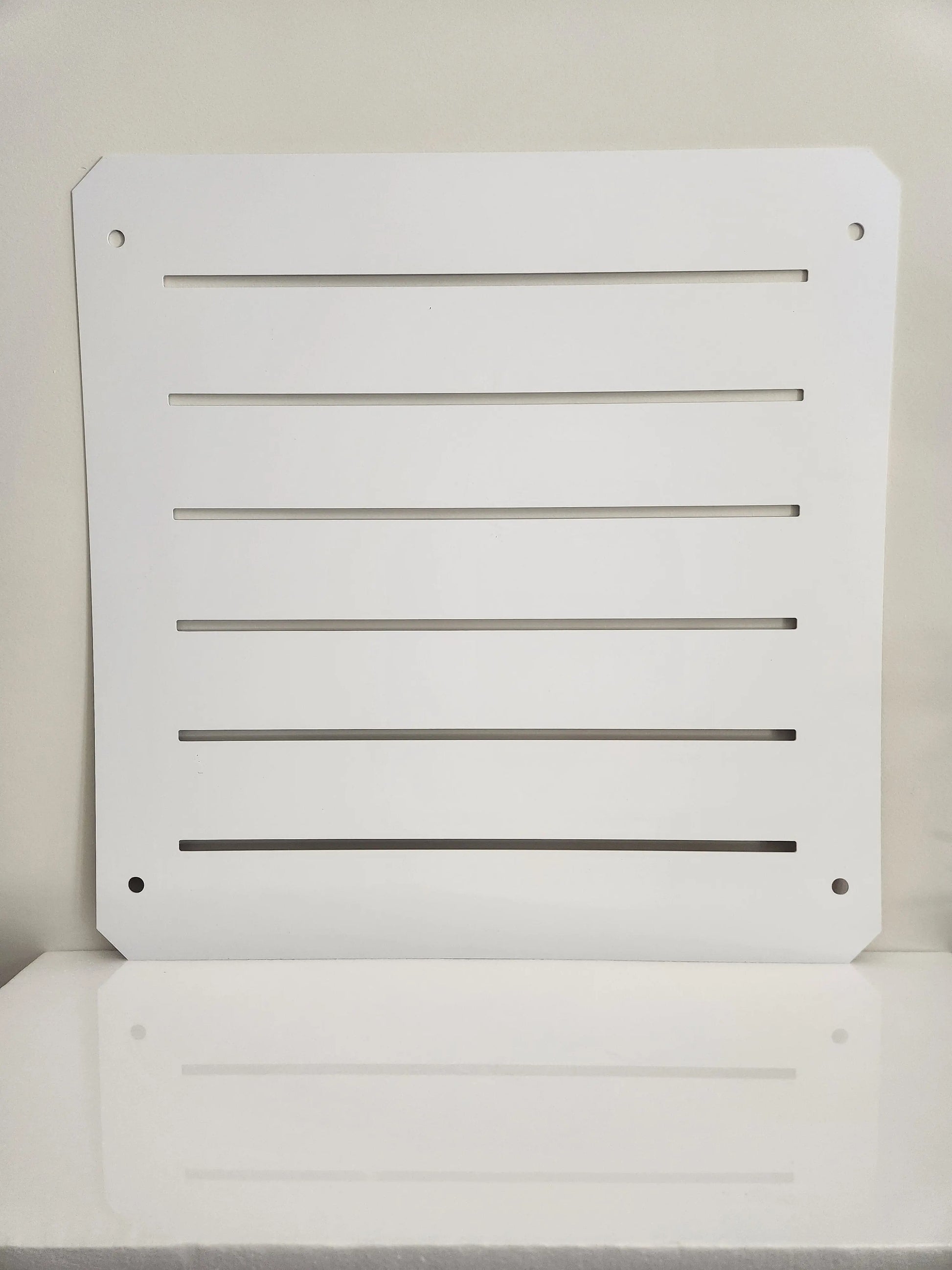 White Overlay Panel - Slatwall Side GOGO Tradeshow