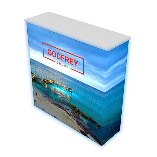 Backlit Pop Up Counter GOGO Tradeshow