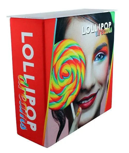 Printed Fabric Greeting Counter GOGO Tradeshow