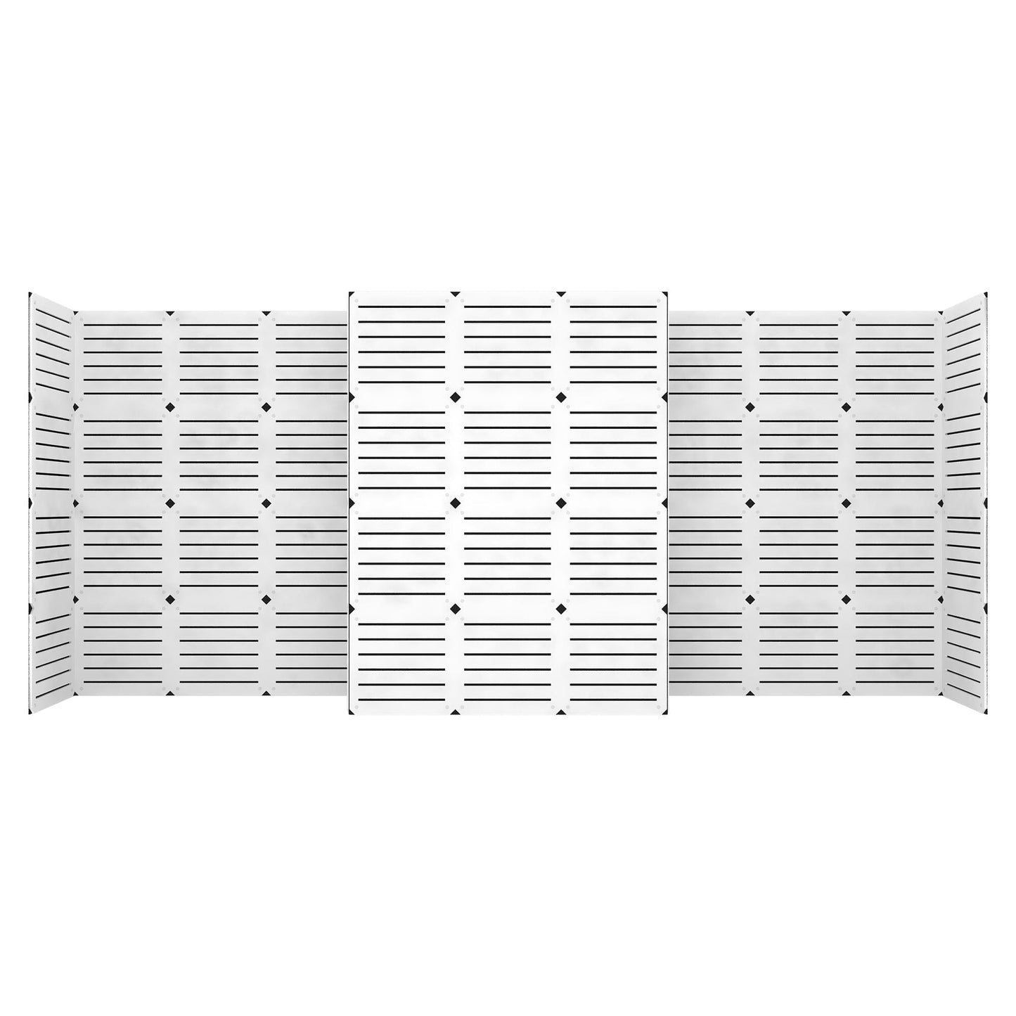 10’x20' Modular Slatwall Display - Optional Graphics and Monitor Mount