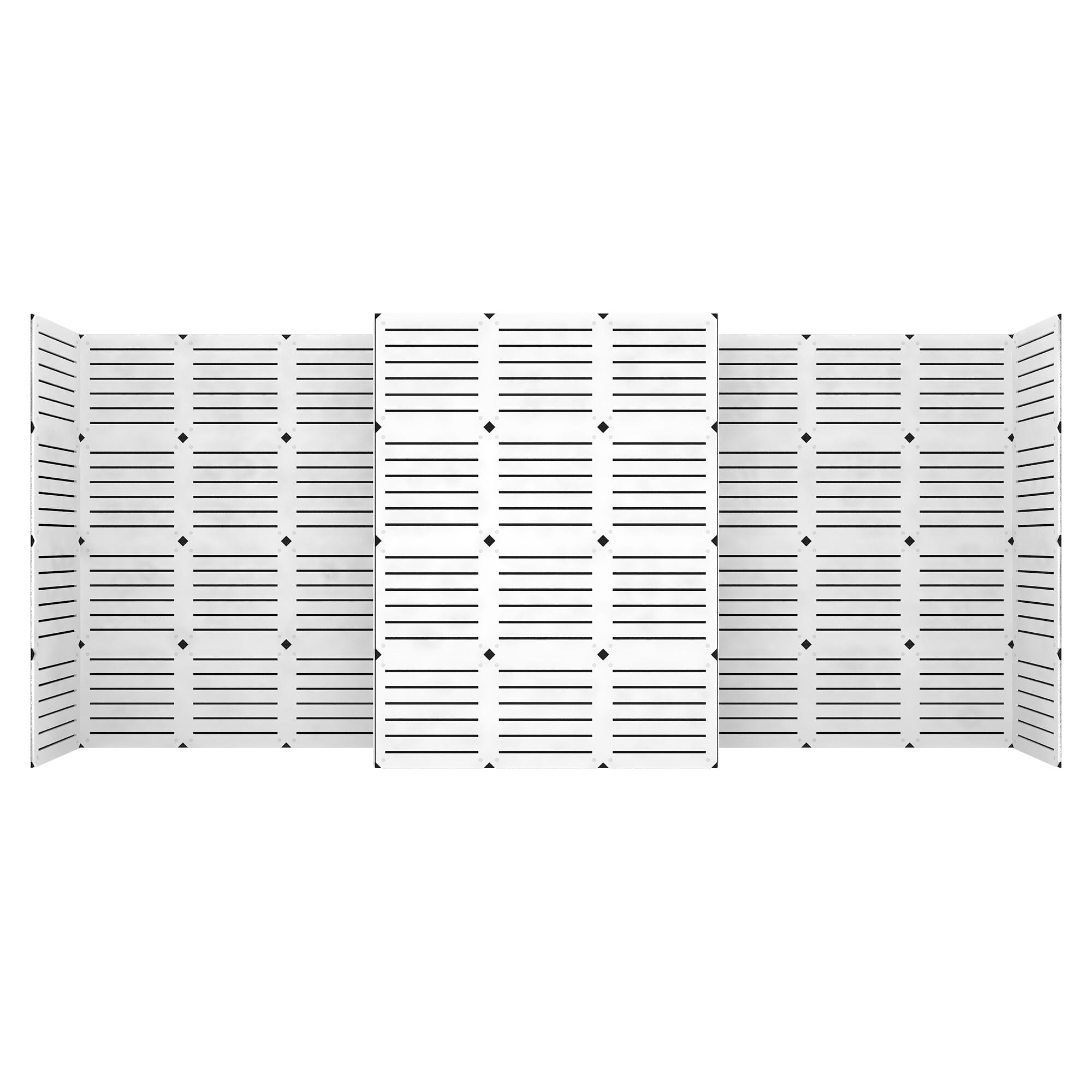 Slatwall Graphics Used 10’x20' Modular Slatwall Display - Optional Graphics and Monitor ...