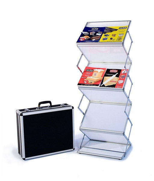 Six shelf literature stand, Double width