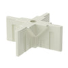 Panel Connectors - CX2W Cream White Middle/Foot 4-Way | GOGO Panels